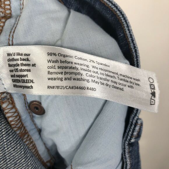 Eileen Fisher High Rise Straight Ankle Jeans - Picture 5 of 5